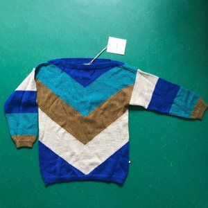 Chevron Kid's Alpaca Sweater NWT